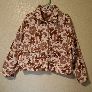 Sonoma Brown and Cream Women's Jacket